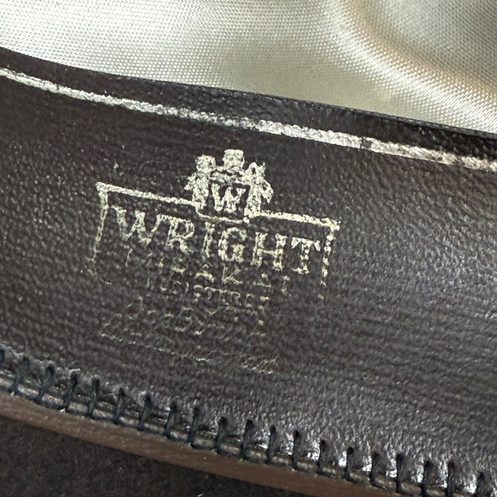 Vintage Mens Wright Mirakai Custom Made Fedora Hat Brown Wool Size 6 7/8 - Picture 8 of 13